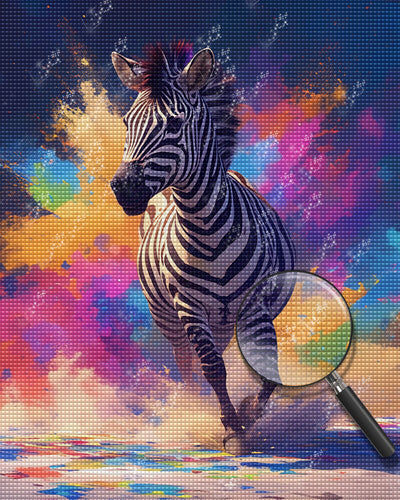 Running Zebra Diamond Painting