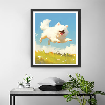 Happy Puppy Diamond Painting