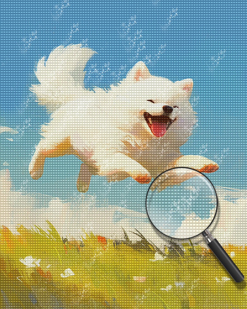 Happy Puppy Diamond Painting