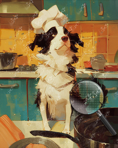 Chef Dog Diamond Painting