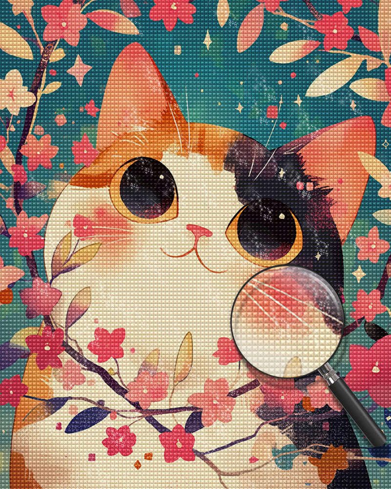 Cute Cartoon Cat Diamond Painting