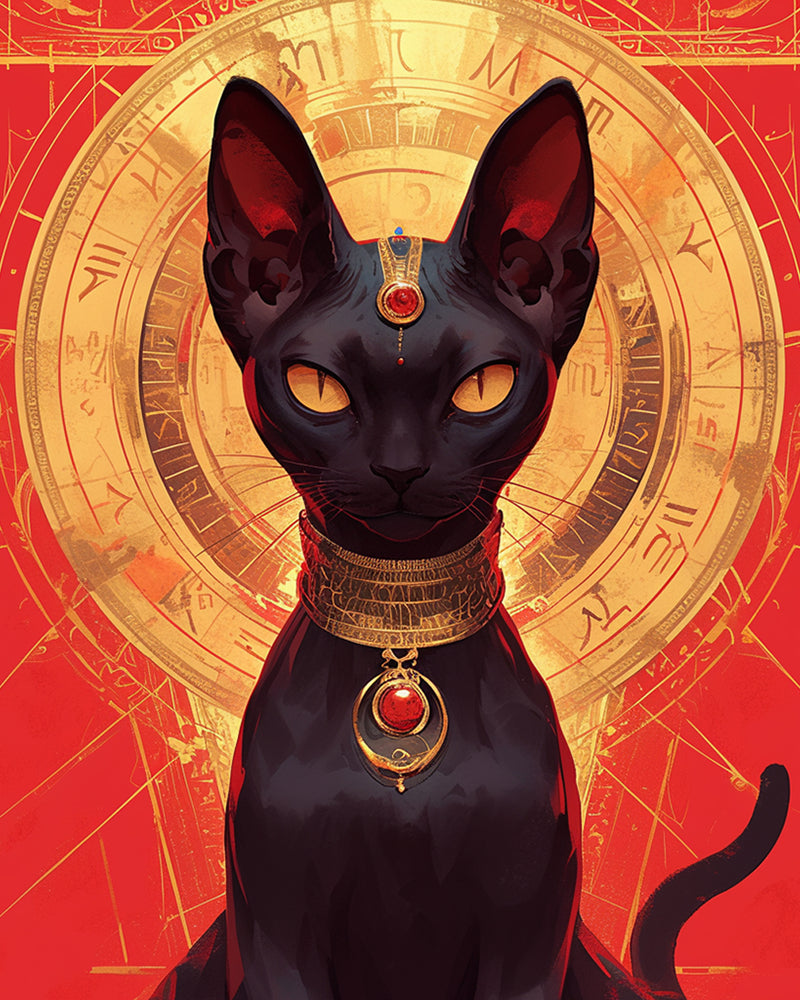 Egyptian Cat Diamond Painting