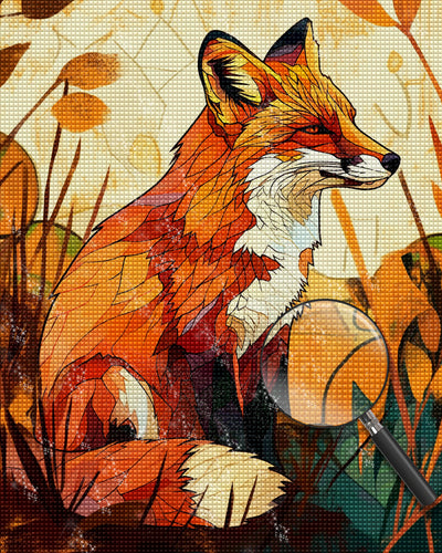 Abstract Fox Diamond Painting