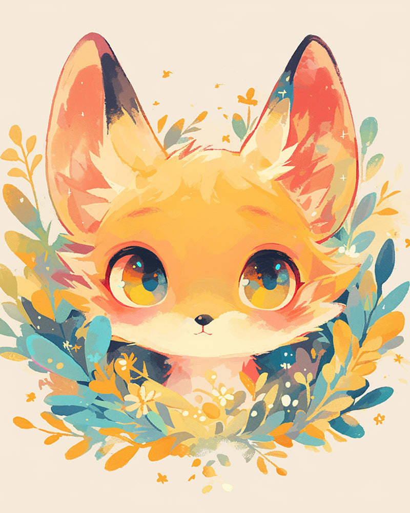 Cute Cartoon Fox Diamond Painting