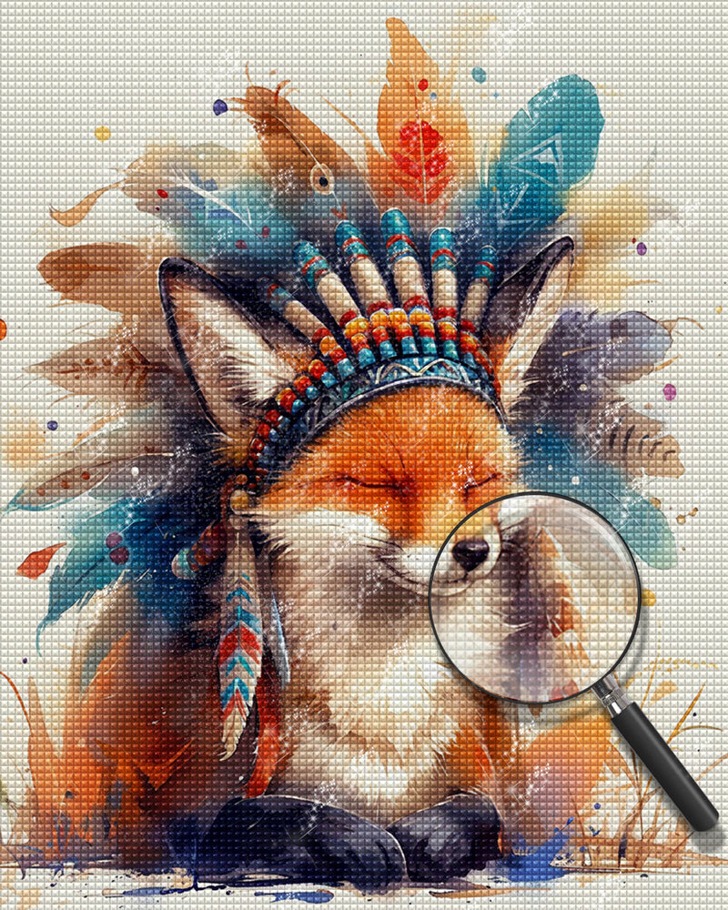 Tribal Fox Diamond Painting