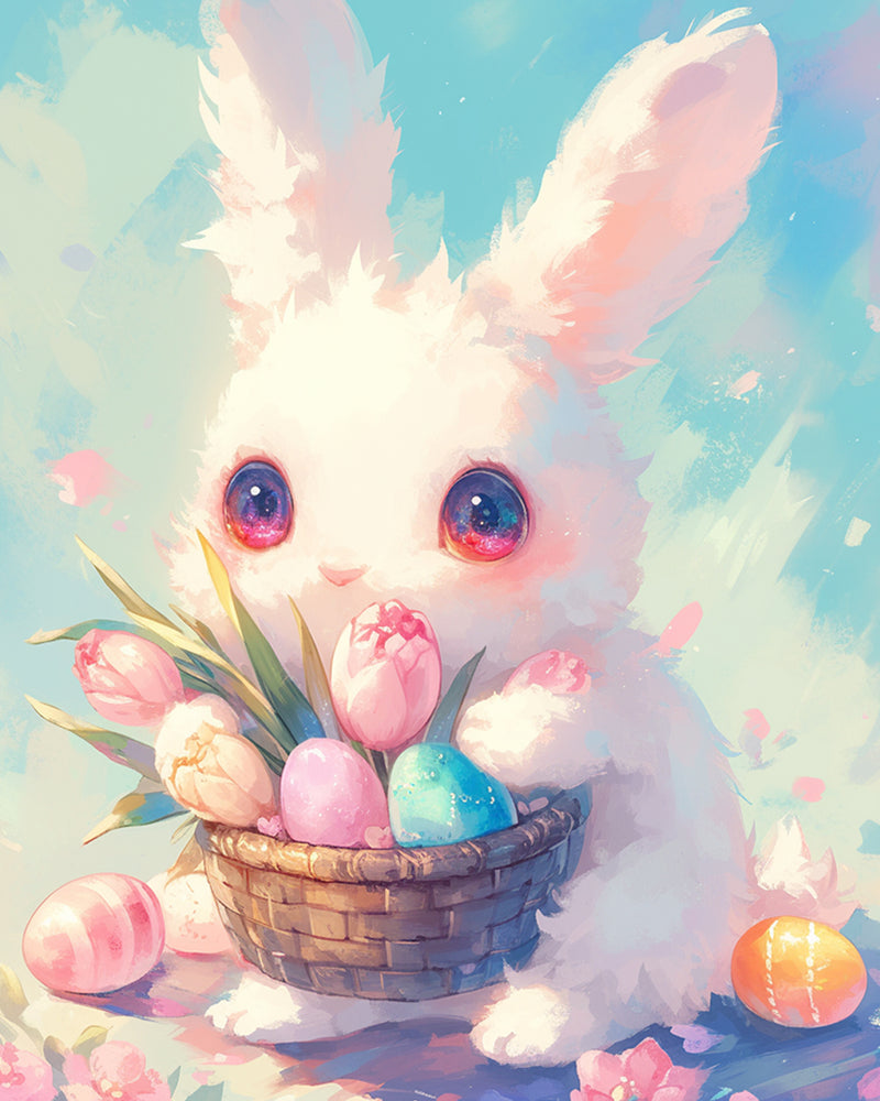 Rabbit and Easter Eggs Diamond Painting