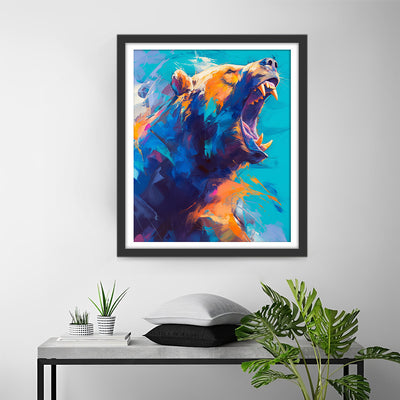 Roaring Bear Diamond Painting