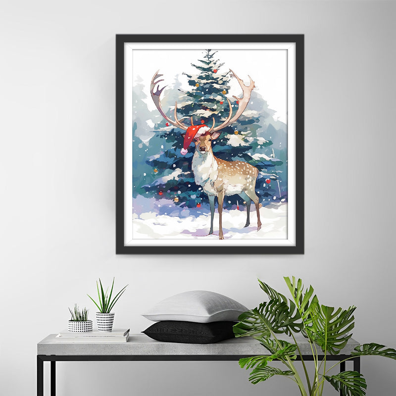 Christmas Elk Diamond Painting