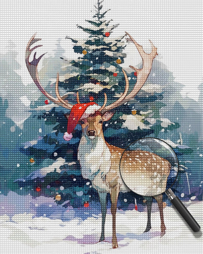 Christmas Elk Diamond Painting