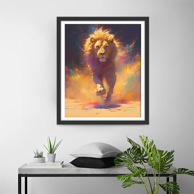 Running Lion Diamond Painting