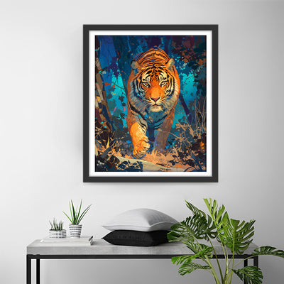 Tiger in the Jungle Diamond Painting