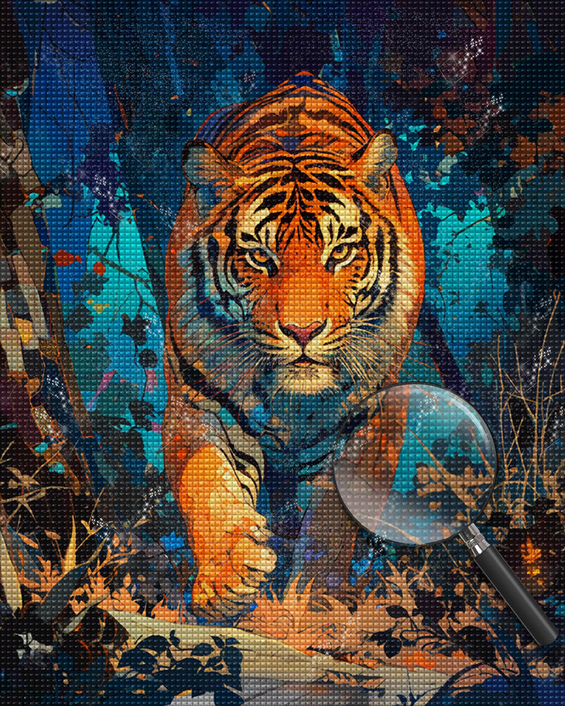 Tiger in the Jungle Diamond Painting