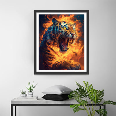 Tiger Fire Diamond Painting