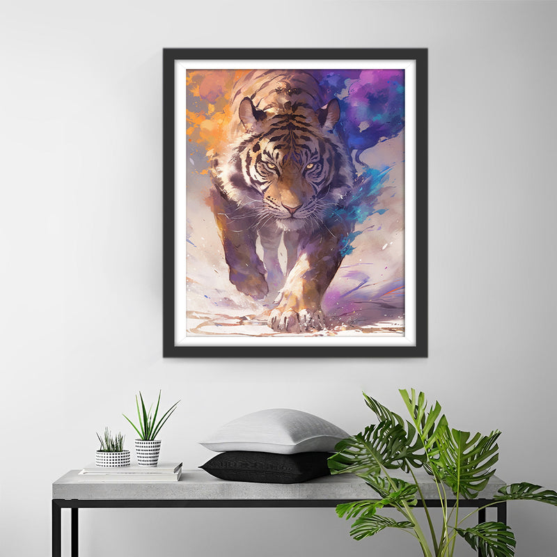 White Tiger Diamond Painting