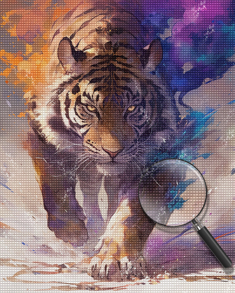 White Tiger Diamond Painting