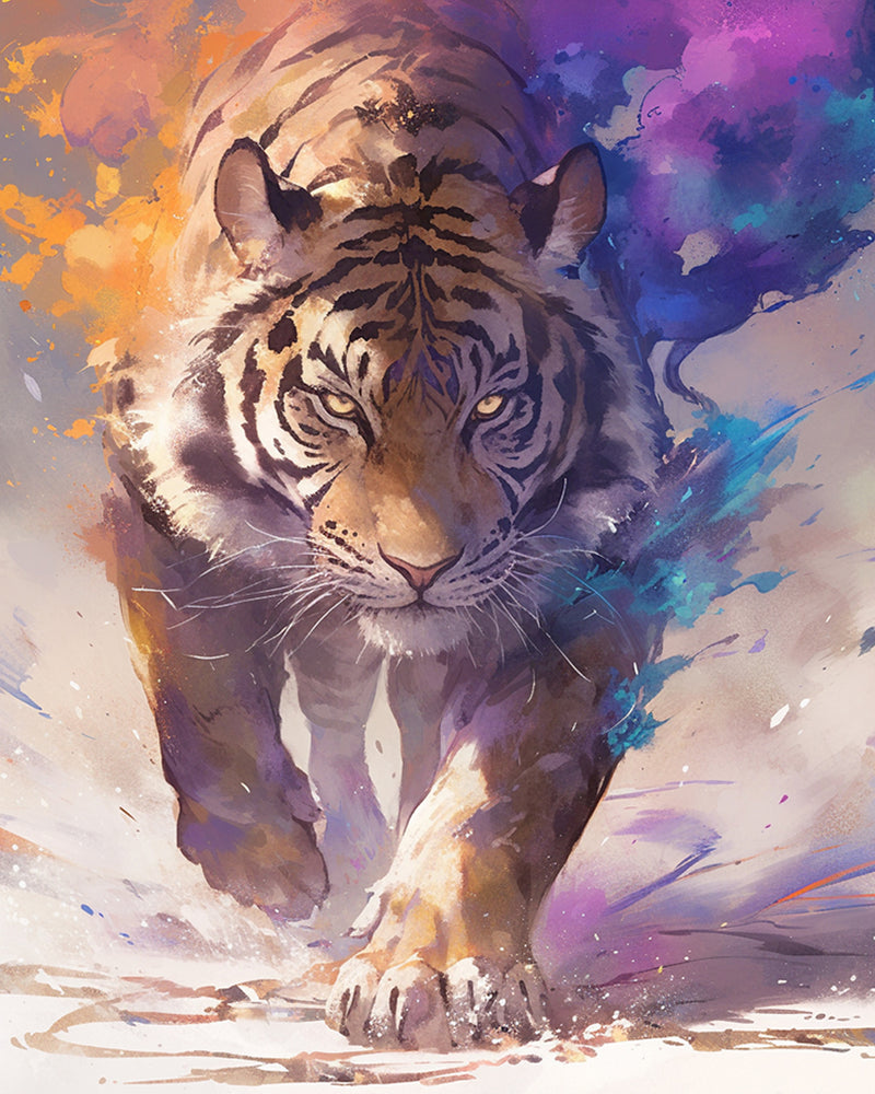 White Tiger Diamond Painting