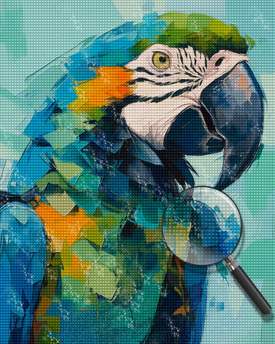 Parrot in Watercolor Style Diamond Painting