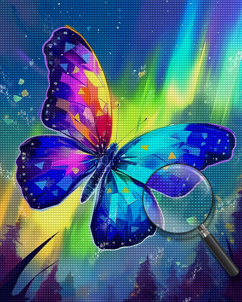 Colorful Glowing Butterfly Diamond Painting