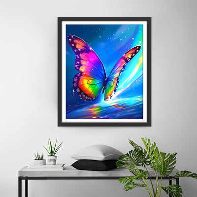 Butterfly and Beautiful Aurora Diamond Painting