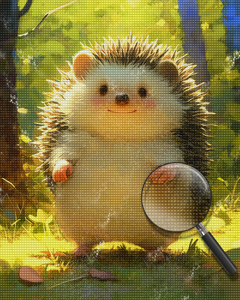 Cute Hedgehog Diamond Painting