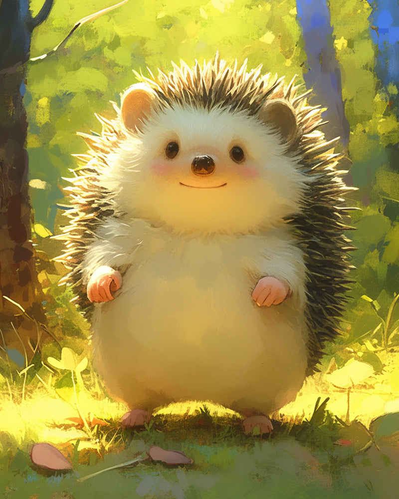 Cute Hedgehog Diamond Painting