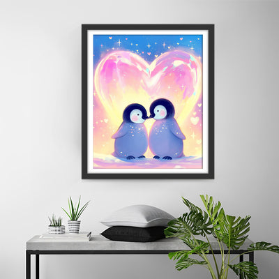 Penguin Couple Diamond Painting