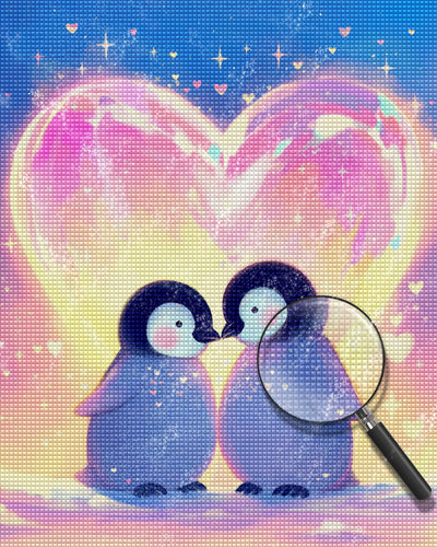 Penguin Couple Diamond Painting