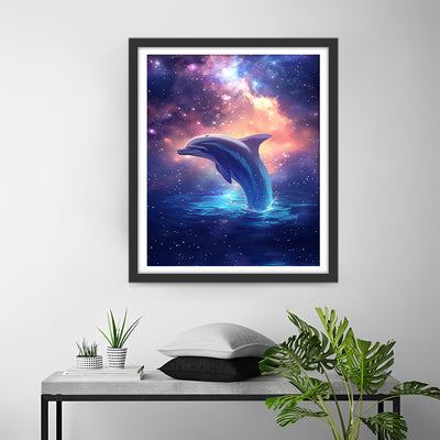 Dolphin and Starry Sky Diamond Painting