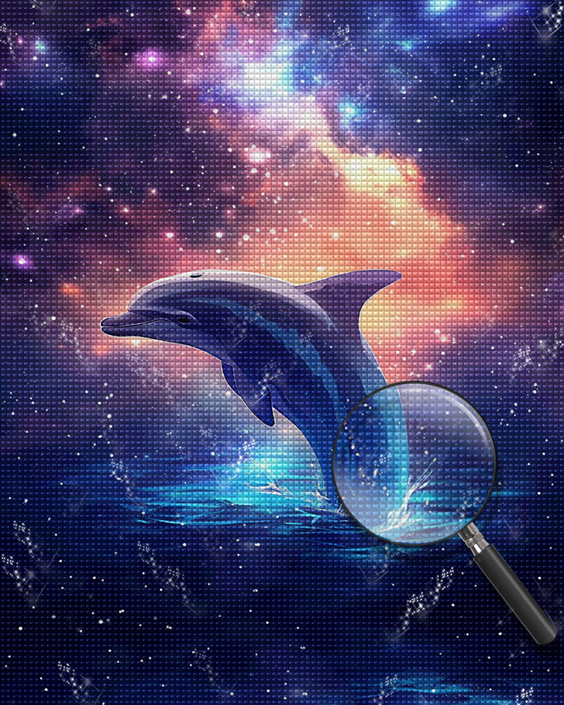 Dolphin and Starry Sky Diamond Painting