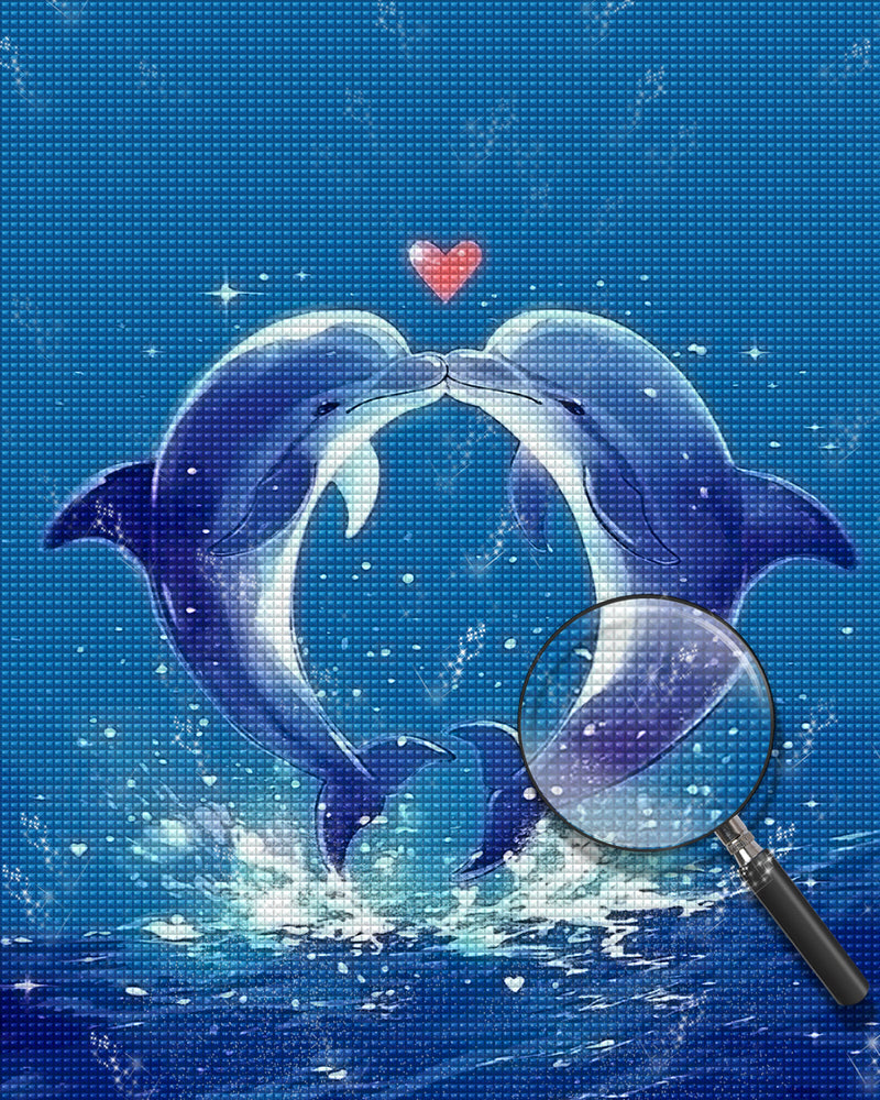 Dolphins Couple Diamond Painting