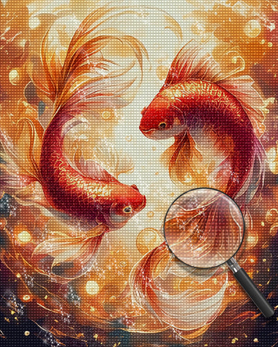 A Couple of Koi Diamond Painting