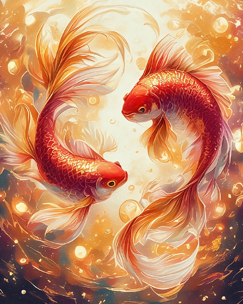 A Couple of Koi Diamond Painting