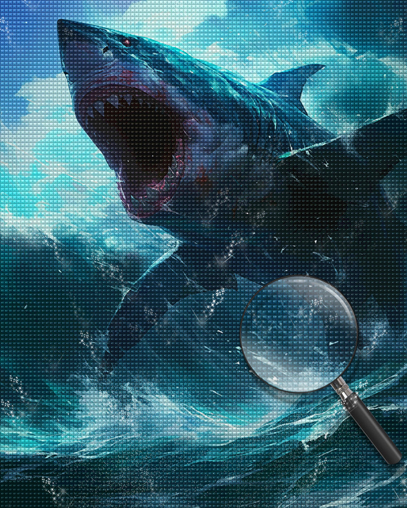 Shark and Waves Diamond Painting