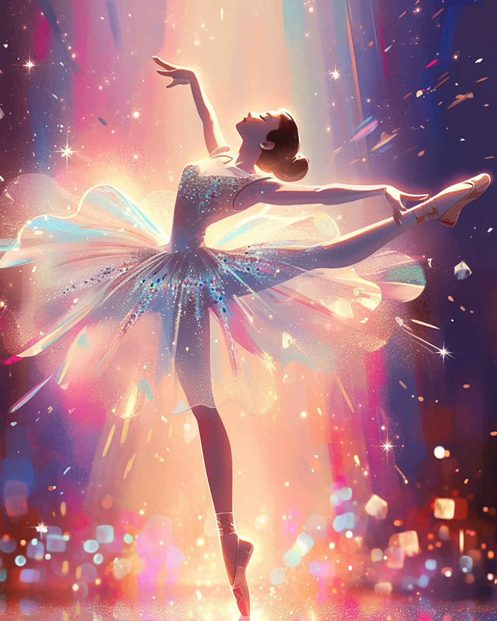 Elegant Ballet Dancer Diamond Painting
