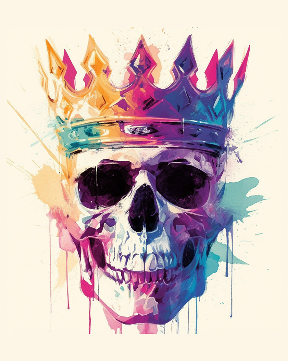 Popular Skull Wearing a Crown Diamond Painting