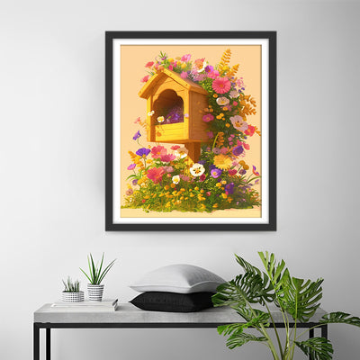 Mailbox with Flowers Diamond Painting