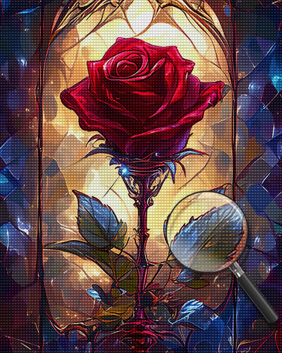 Red Rose Diamond Painting