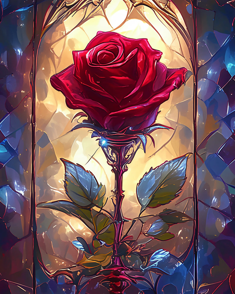 Red Rose Diamond Painting