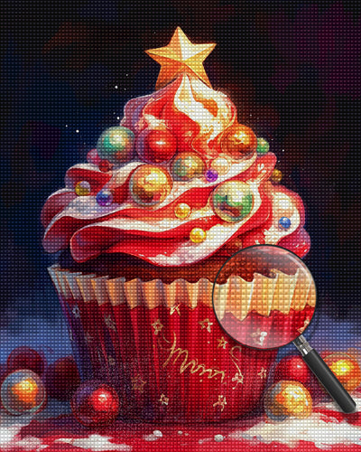 Christmas Cupcake Diamond Painting