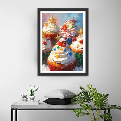 Christmas Cupcakes Diamond Painting