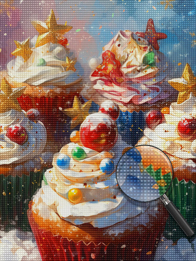 Christmas Cupcakes Diamond Painting