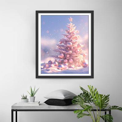 Christmas Tree in Snow Diamond Painting