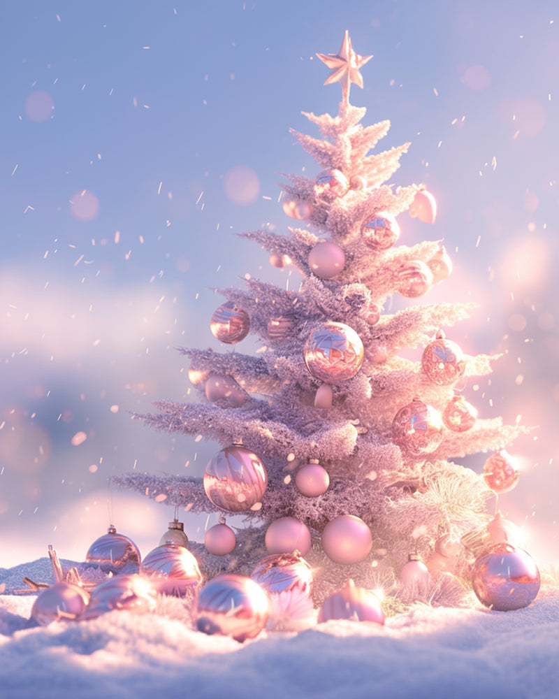 Christmas Tree in Snow Diamond Painting