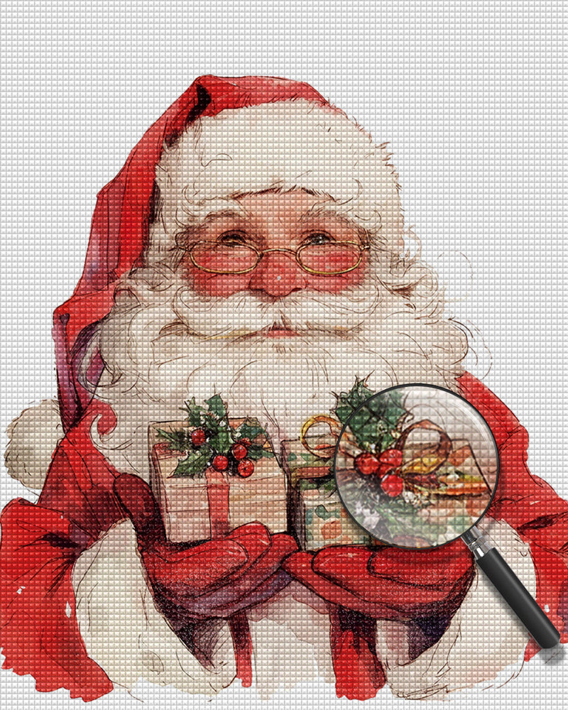 Santa Claus with Gifts Diamond Painting