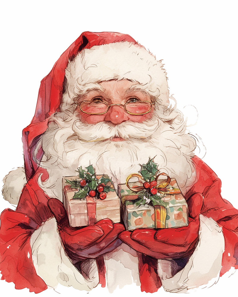 Santa Claus with Gifts Diamond Painting