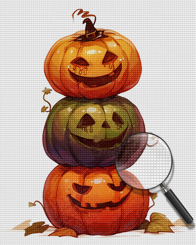 Halloween Pumpkins Diamond Painting