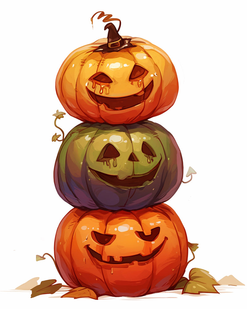 Halloween Pumpkins Diamond Painting