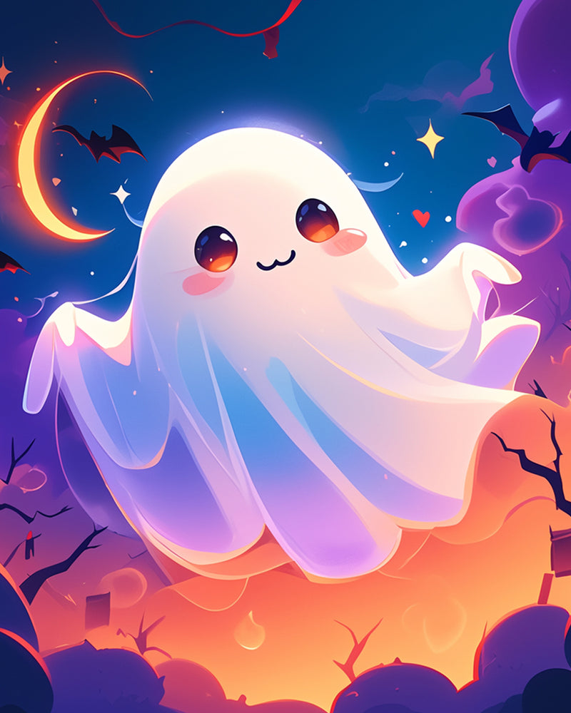 Cute Little Ghost Diamond Painting