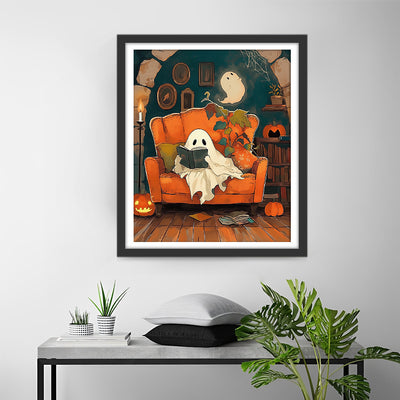 Little Ghost on the Sofa Diamond Painting