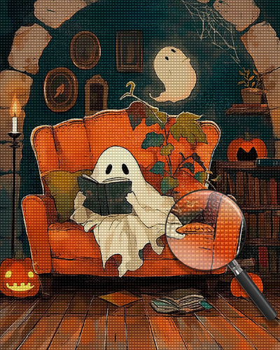 Little Ghost on the Sofa Diamond Painting